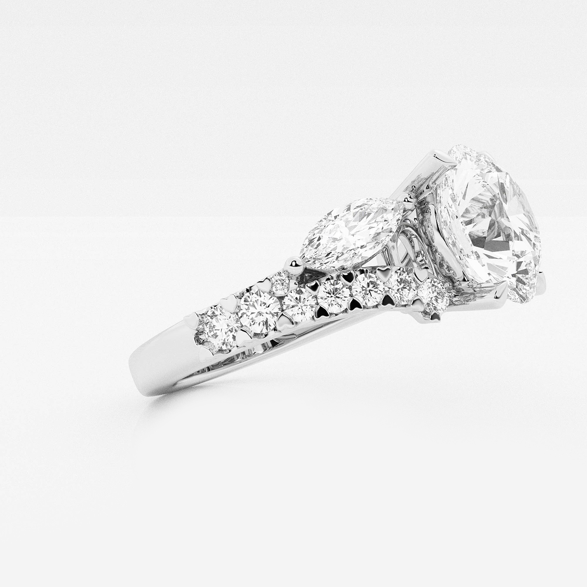 Additional Image 1 for  5 1/2 ctw Round Lab Grown Diamond Engagement Ring